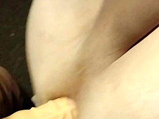 girl fucks guy's ass with strapon in intense anal session, making him moan loudly