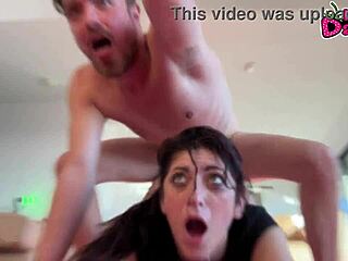 Petite Model Nikki Knightly Endures Rough Fucking with Monster Cock