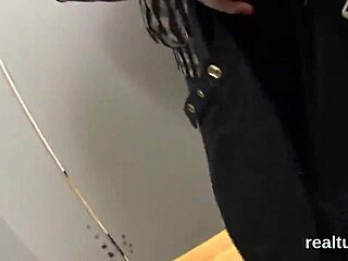 perfect czech sweetie gets tempted in the mall, clothes ripped for hardcore assfucking in pov