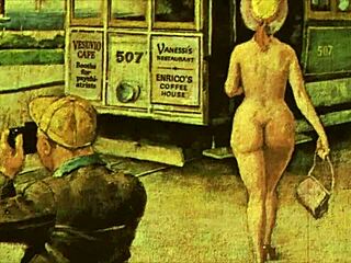 vintage erotic illustration with hairy details from antique retro times 😍