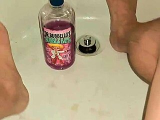 Hey, check out this rando nude bathing with feet fetish POV