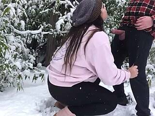 Real Couple's Intense Snowy Encounter