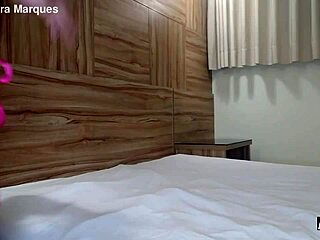 Latina amateur plays with her big dildo in solo scene