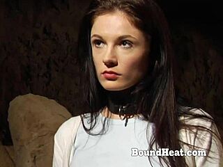 Lesbian Slave Penetrates Madame's Ass with Black Strapon Doggy