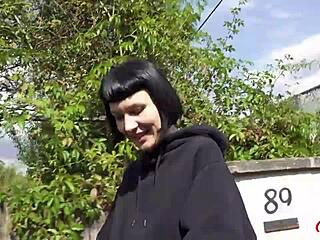 German scout PICKS UP Delfine Dahlia for quick FUCK