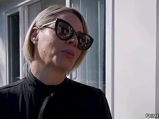 Gardener ties up and fucks stepmom and teen in garden