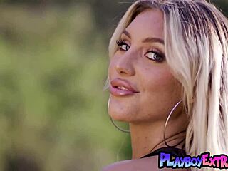 Kayley Gunner Strips Outdoor With Massive Tits