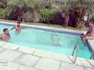 Beautiful Hot Brazilian Aylla Mel Drinks Pee And Gets Fucked By 3 Big Cocks In Double Anal