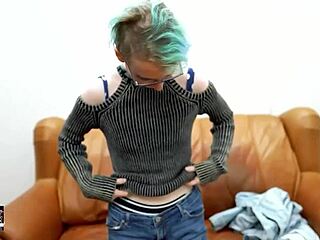 Exotic Nerdy Coed Raven Gets Her WET TWAT FINGERED and ASS FUCKED