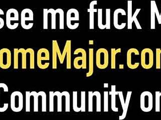 Slutty Skater Kasie Takes Major's Massive Cock Deep!