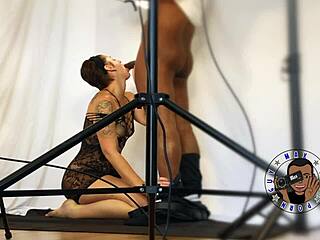 season 4 bts with ella sloppy blowjob on monster cock!