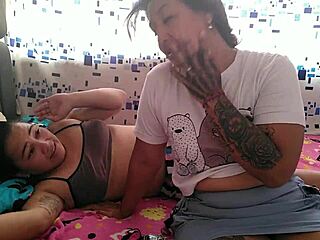 disillusioned with men, she experiments with her stepsister's pussy