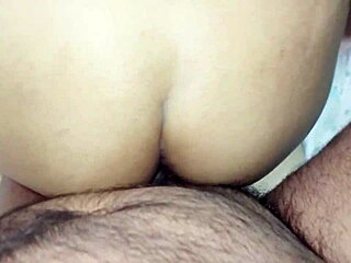 Brunette roommate takes first time cum inside ass from bestie with dirty talk in bedroom