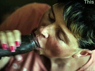 Hey, why does granny t love sucking that dripping wet big black cock so much?