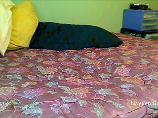 Big Ass Chubby Hayden Masturbates with Dildo in Sneaker Shoes Fetish While Moaning Loudly