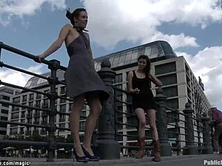 German Babe Bound and Humiliated in Public Streets Fetish