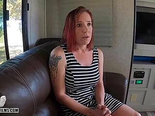 I can't believe my stepson filled my pussy with cum in this taboo creampie roleplay.