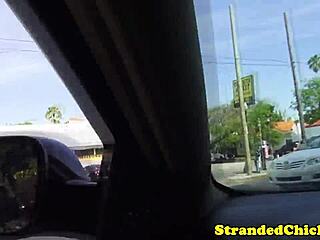 Amateur Hitchhiking Teen Fucked In Car With Cumshot And Blowjob