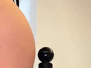 i feel so excited grinding this huge bed post with my wet insertion