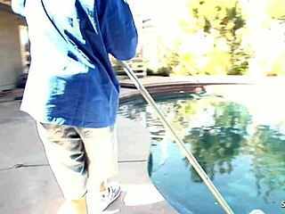 What if this white cougar wife tempts a black midget worker with his huge fat BBC for cheating interracial fuck while husband is away