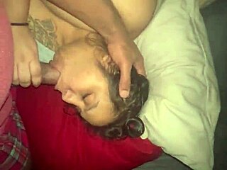 i can't believe this latina mom got her shaved pussy facefucked by huge bbc