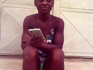 I felt so wild and free as the crazy bitch kept twerking in clothes until deciding to go fully naked for more thrill