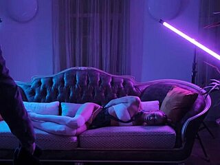 skinny 18yo teen with big natural tits experiences intense gangbang in homemade kitchen scene