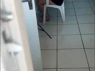 Brazilian Beauty Swallows Cum After Punished Blowjob And Handjob From Neighbor