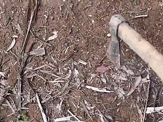 Blonde Hottie Gets Lost In Woods On Way To Halloween Party And Enjoys Creamy Fun With Lumberjack - Aline Novak