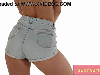 Sexy Tight Jean Shorts Highlight Ass Shaking And Danish Legs In This Scandinavian Dancing Slut Display