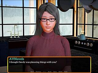 My New Family Game with Big Tits and Brunette Action