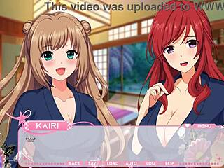 Come on, let's dive into this lewd idol project with redhead and blonde in hot spring lesbian kissing game.