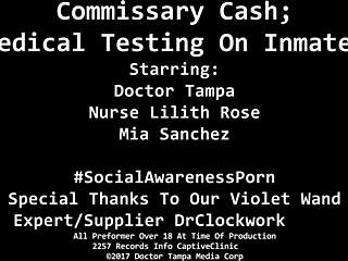 latina nurse mia sanchez in latex gloves spreads for humiliation and screaming hospital scene