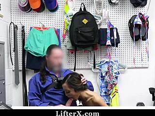 Teen 18+ Caught Shoplifting Faces Domination in Office with Clothes Ripped and Hardcore Punishment
