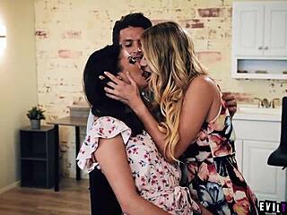 Katie Morgan Boldly Manipulates Naive Kylie Rocket Virginity Loss