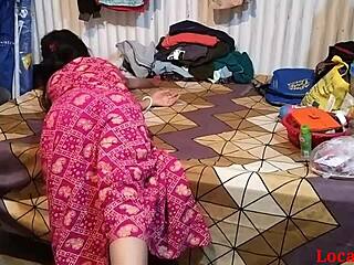 Desi Indian Bride Sucks Huge Cock Before Hard Doggystyle Fucking On Ranch Wedding Night