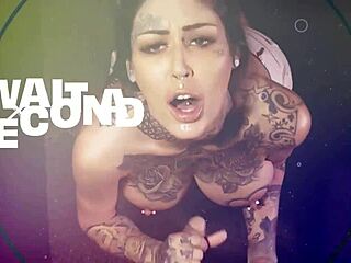 Brunette Babe Eriv Everheart with Giant Braid Delivers Sloppy Gloryhole Blowjobs