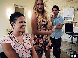 Katie Morgan Boldly Manipulates Naive Kylie Rocket Virginity Loss