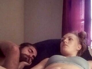 Snow bunny shoves toys into shaved pussy for horny solo play