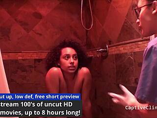 latina nurse mia sanchez in latex gloves spreads for humiliation and screaming hospital scene