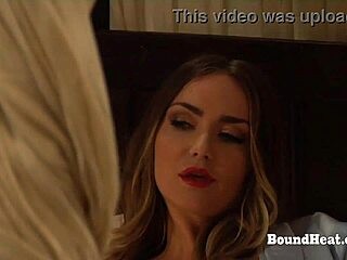 Tight Lesbian Slaves Posing Naked For Dominant Madame In BDSM Domination With Pussy Licking And Muff Diving