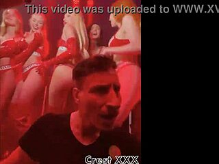 I feel so turned on watching these pornstars strip down to thongs in wild dancing frenzy