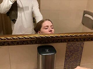 gym beauty says yes to my bathroom sex invite