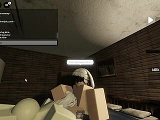 They enjoyed some playful intimate moments in the Roblox environment