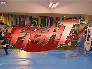 Cosplay sextape street fighter blondie fesser as kolin how hard are you fucking?