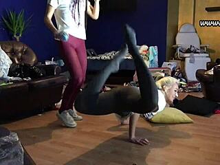 hot petite 18+ tight pussy sexy girls do a try on haul for sexy lingerie and thongs but it turns into a party