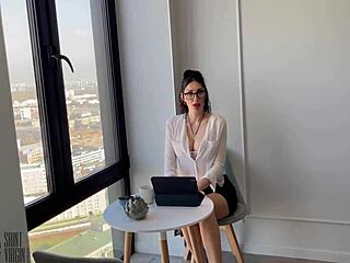 Whore Secretary Pays Waiter With Blowjob Facial Cumshot And Tit Cum In Roleplay