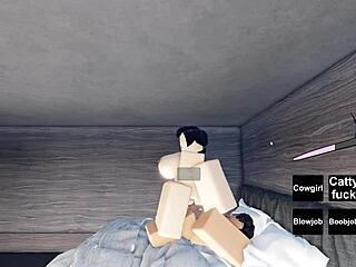 in a narrative twist the slutty character engages in intense sex scenes