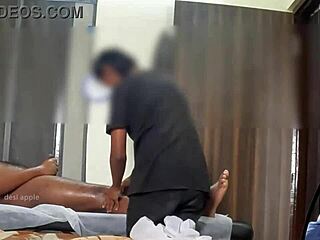 Hidden cam caught a happy ending massage session
