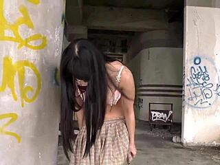 Matsuri Kiritani attends the summer festival party. Her simple beautiful look hides massive 91cm H cup tits.